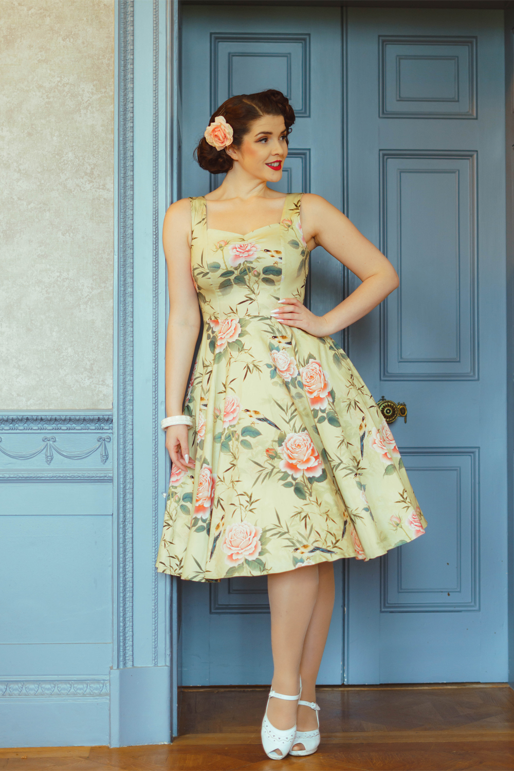 Hana Rose Swing Dress in Extended Sizing